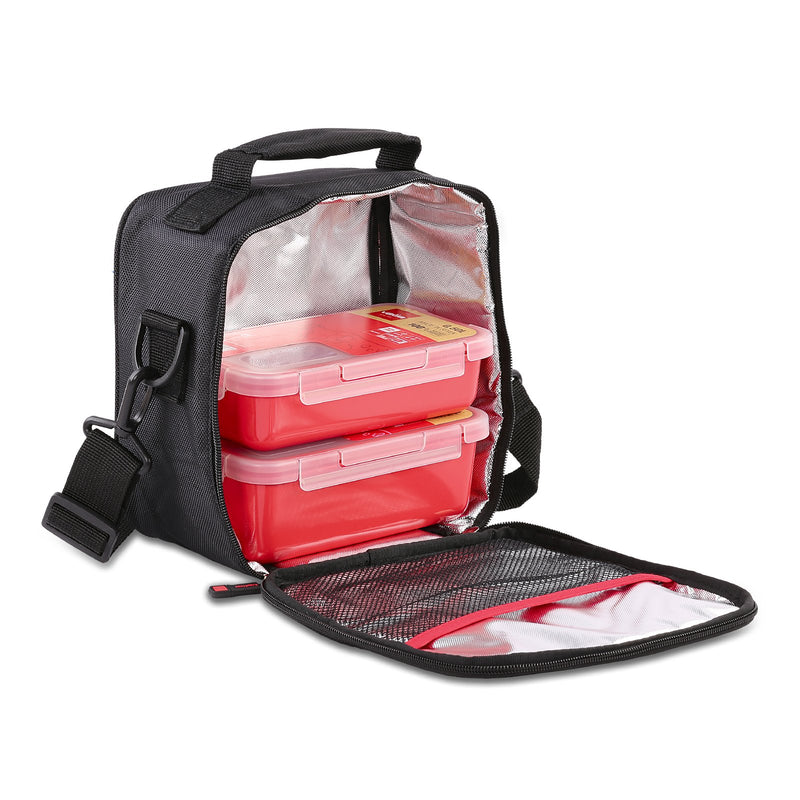 VALIRA Compact - Bolsa Térmica Porta Alimentos Plegable. Incluye Recipientes de 0.75 y 0.5L