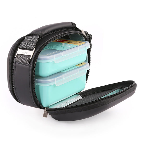 VALIRA Satin Mini - Bolsa Térmica Porta Alimentos Satinada. Incluye Recipientes de 0.75L y 0.5L