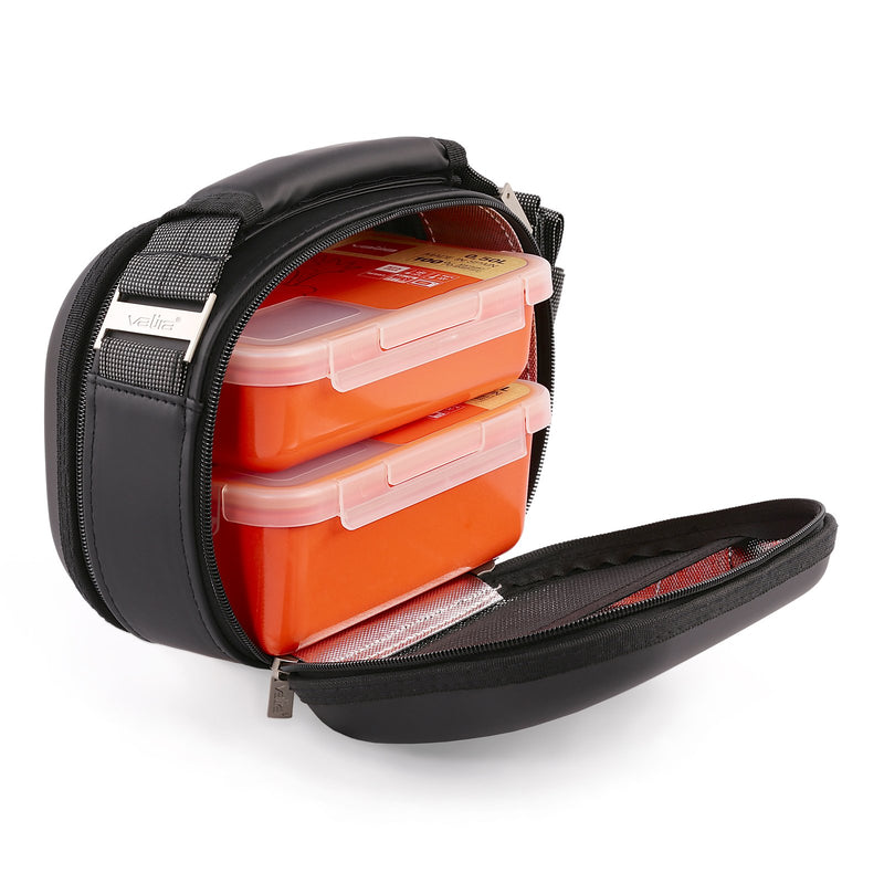 VALIRA Satin Mini - Bolsa Térmica Porta Alimentos Satinada. Incluye Recipientes de 0.75L y 0.5L