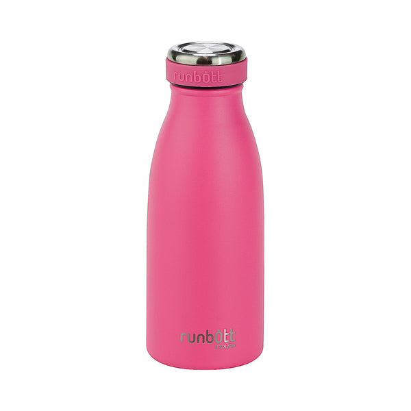 Runbott City - Botella Térmica de 0.35L en Acero Inoxidable 316 y Silicona. Fucsia