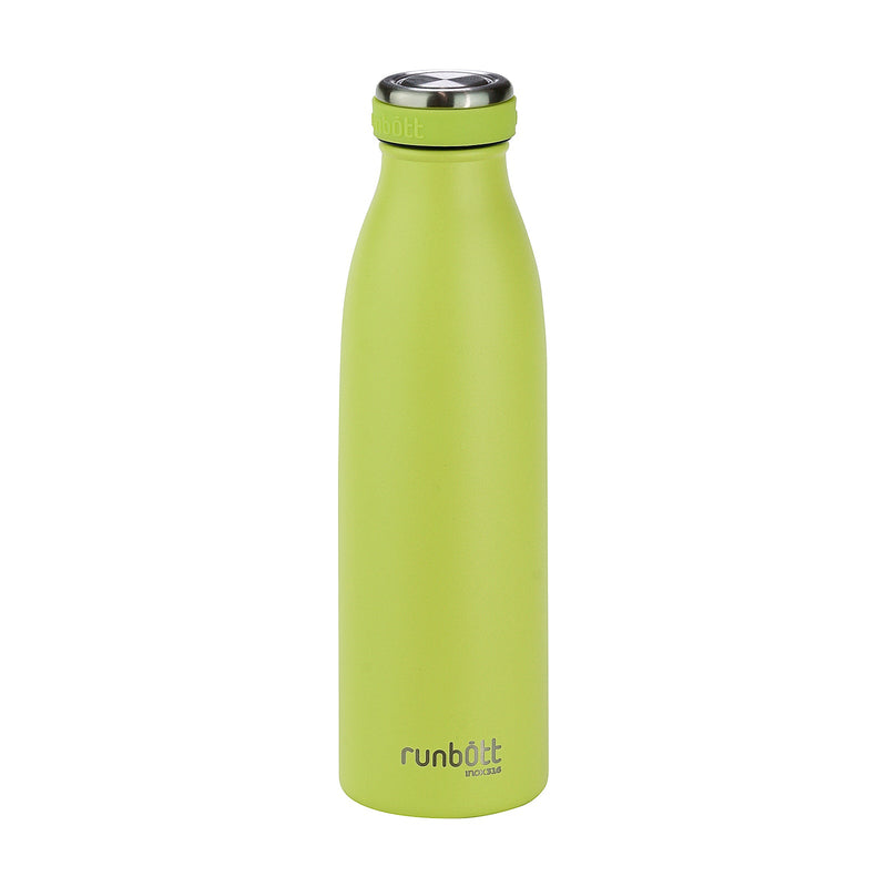 Runbott City - Botella Térmica de 0.5L en Acero Inoxidable 316 y Silicona. Lima