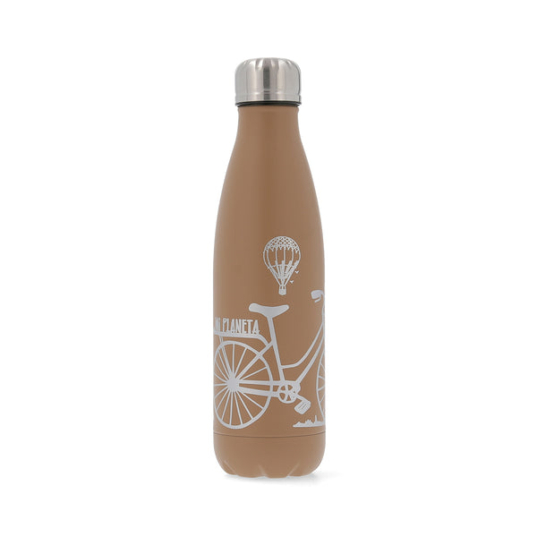 BIDASOA Mi Planeta - Botella Térmica 0.50L en Acero Inoxidable 