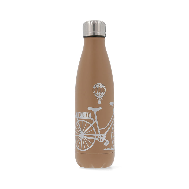 BIDASOA Mi Planeta - Botella Térmica 0.50L en Acero Inoxidable 