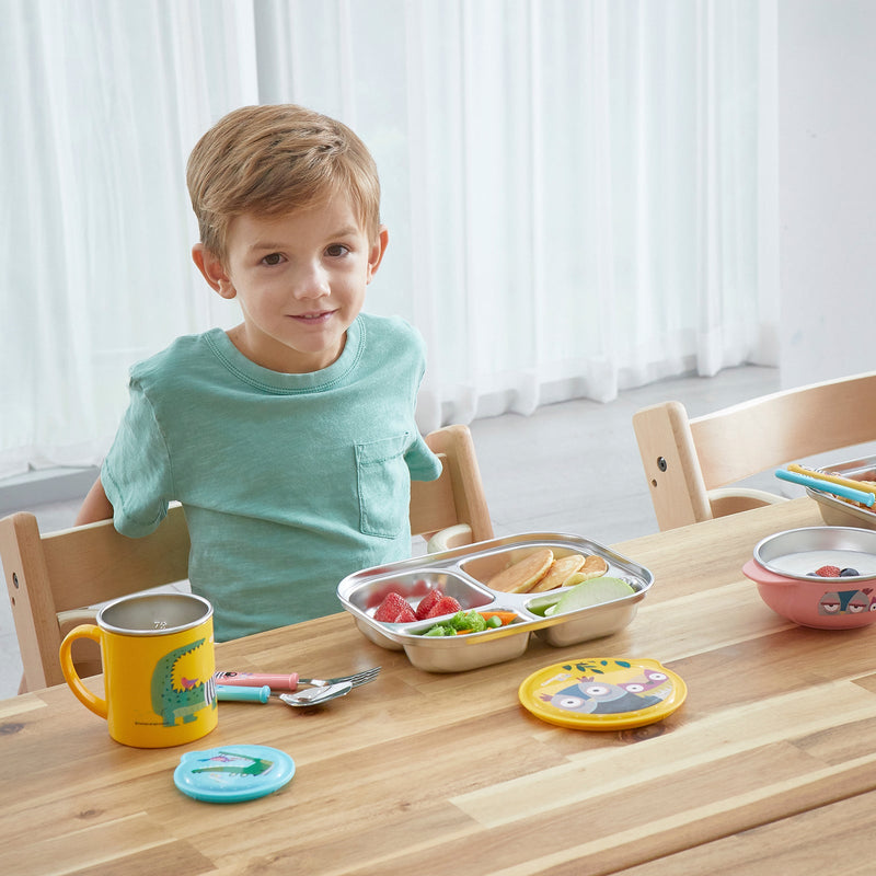 Cuitisan Baby - Recipiente Rectangular Compartimentado 0.75L en Cromosteel Apto Microondas
