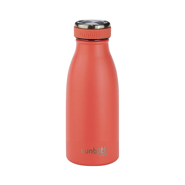 Runbott City - Botella Térmica de 0.35L en Acero Inoxidable 316 y Silicona. Coral