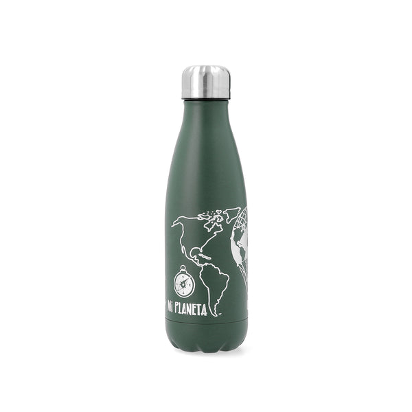 BIDASOA Mi Planeta - Botella Térmica 0.35L en Acero Inoxidable