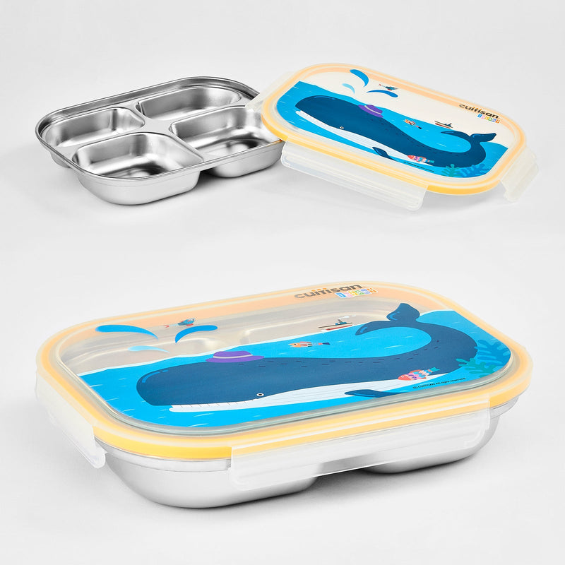 Cuitisan Baby - Recipiente Rectangular Compartimentado 0.75L en Cromosteel Apto Microondas