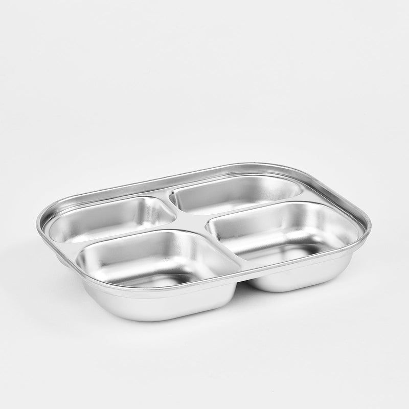 Cuitisan Baby - Recipiente Rectangular Compartimentado 0.75L en Cromosteel Apto Microondas