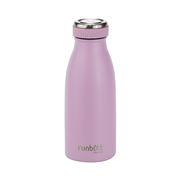 Runbott City - Botella Térmica de 0.35L en Acero Inoxidable 316 y Silicona. Lila