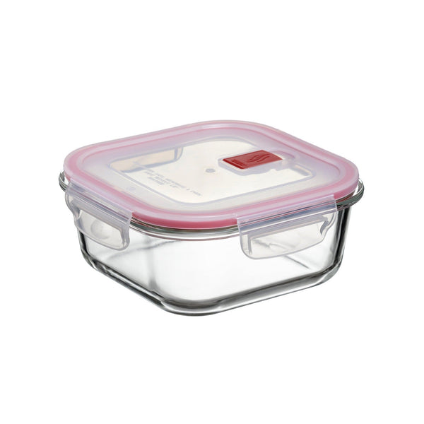 TATAY Cook & Eat - Recipiente Hermético Cuadrado de 0.8L en Vidrio Apto Horno