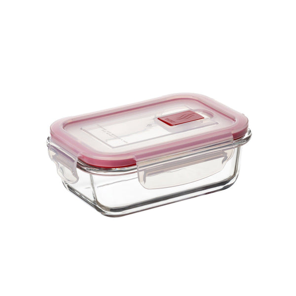 TATAY Cook & Eat - Recipiente Hermético Rectangular de 0.37L en Vidrio Apto Horno
