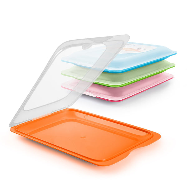 TATAY - Lote de 4 Recipientes Porta Embutidos con Sistema FRESH, Básicos