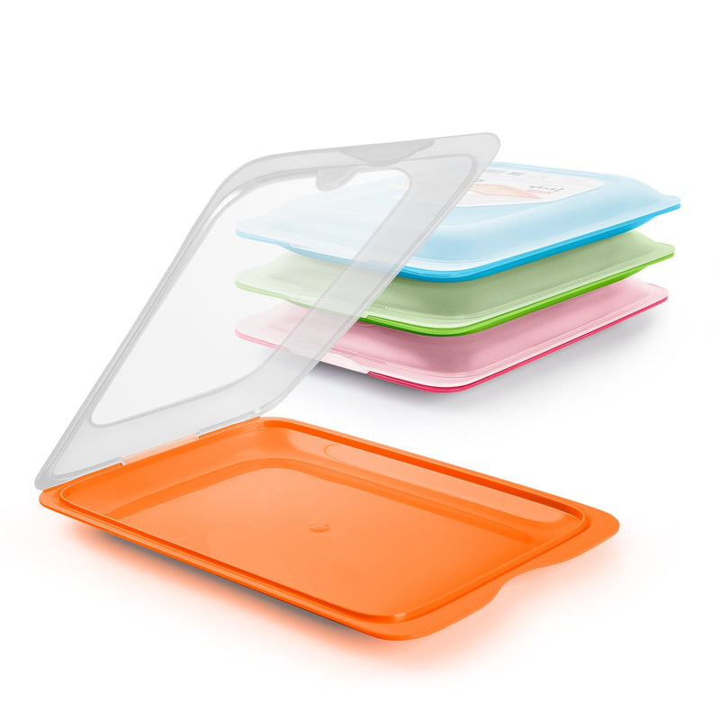 TATAY - Lote de 4 Recipientes Porta Embutidos con Sistema FRESH, Básicos