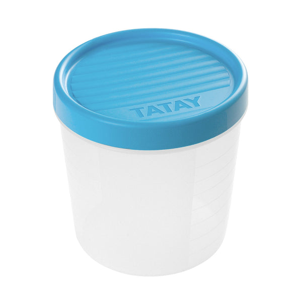 Taper Tatay Contenedor Redondo con Rosca Twist 1L Azul