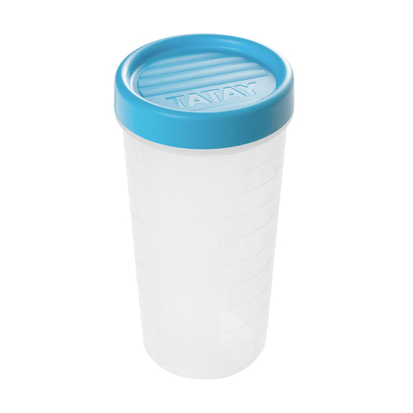 Taper Tatay Contenedor Redondo con Rosca Twist 0.6L Azul