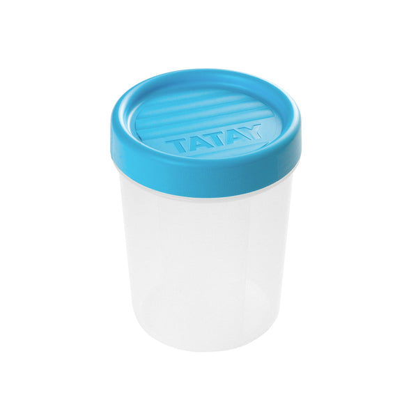 Taper Tatay Contenedor Redondo con Rosca Twist 0.4L Azul