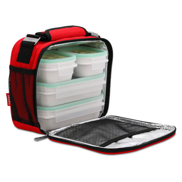 TATAY Urban Food Prime - Bolsa Térmica Porta Alimentos 4.7L con 4 Recipientes