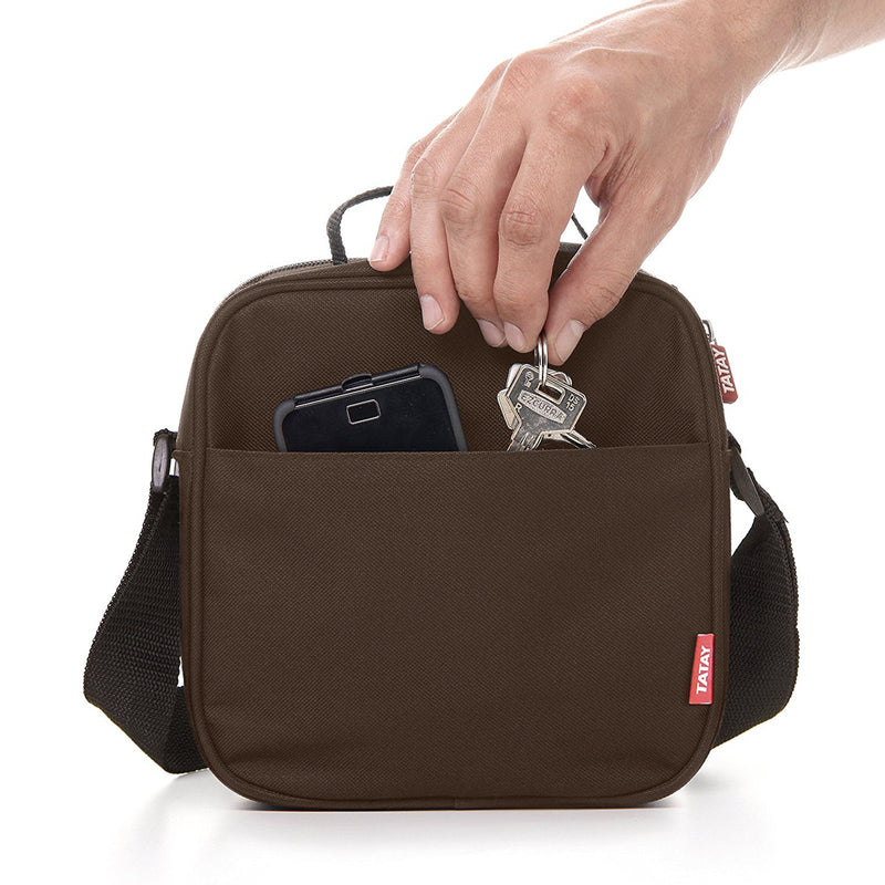 TATAY Kit Bolsa Térmica Porta Alimentos Urban Food y Botella Urban Drink, Marrón
