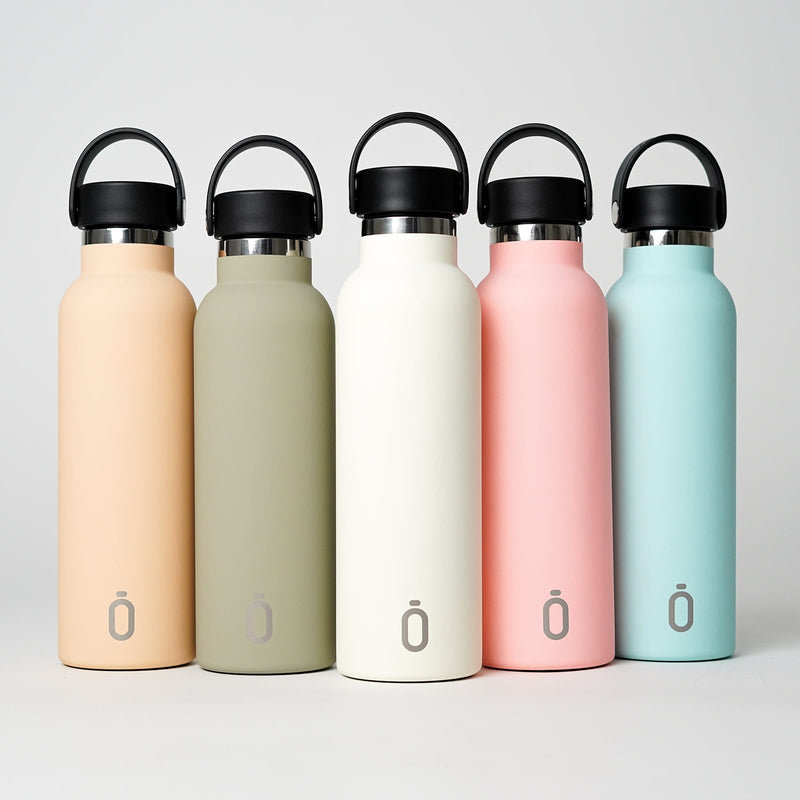 Runbott Soft - Botella Térmica de 0.6L con Doble Pared de Acero y Capa Cerámica. Flamenco