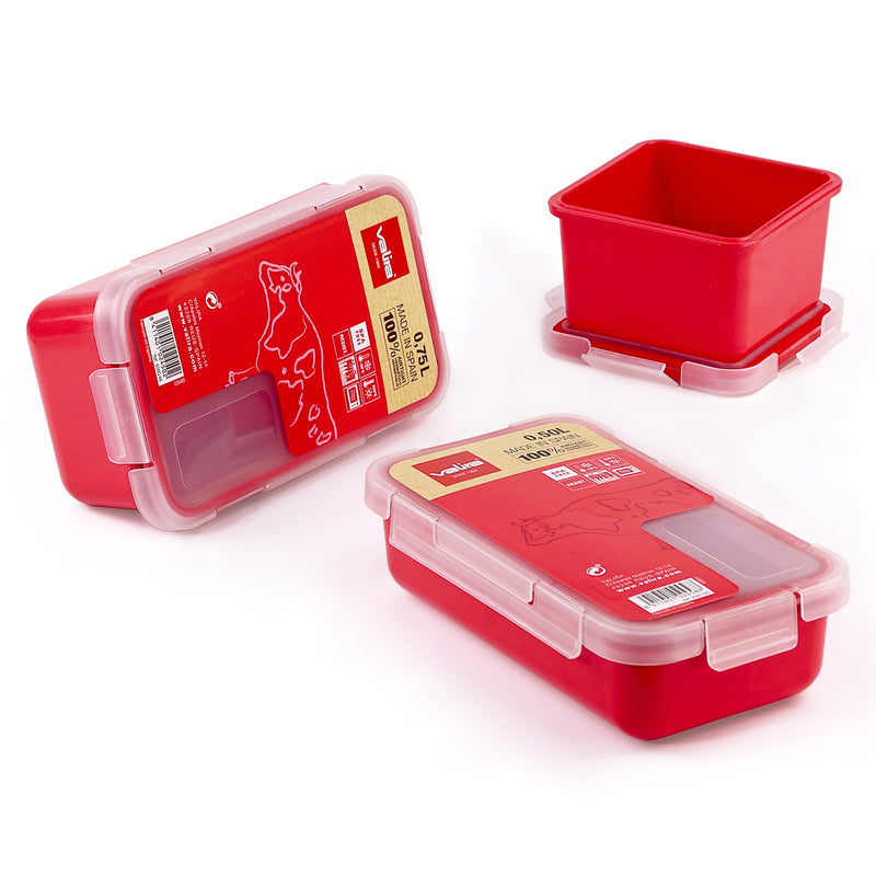 VALIRA Nomad Petit - Recipiente Cuadrado Infantil 0.4L en Plástico Cerámico PBT