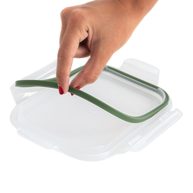 BIDASOA Mi Planeta - Recipiente Rectangular 1.2L Acero Inoxidable. Apto Horno