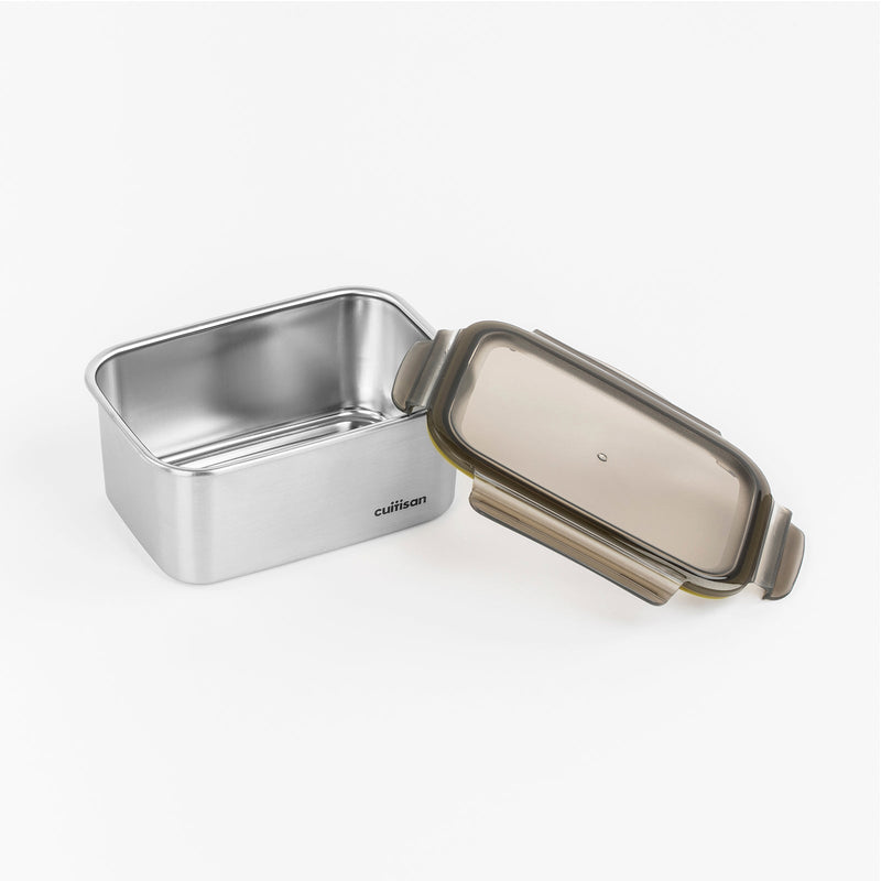 Cuitisan Signature - Recipiente Rectangular 2.1L en Cromosteel. Apto Microondas
