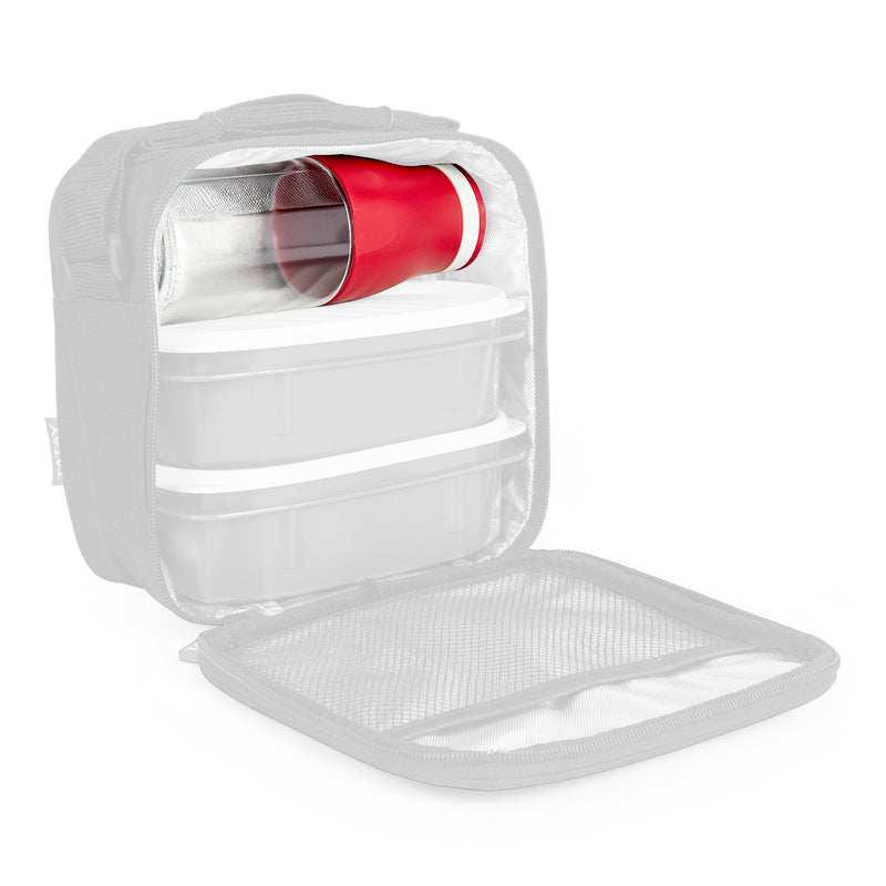 TATAY Kit Bolsa Térmica Porta Alimentos Urban Food y Botella Urban Drink, Dots Rojo