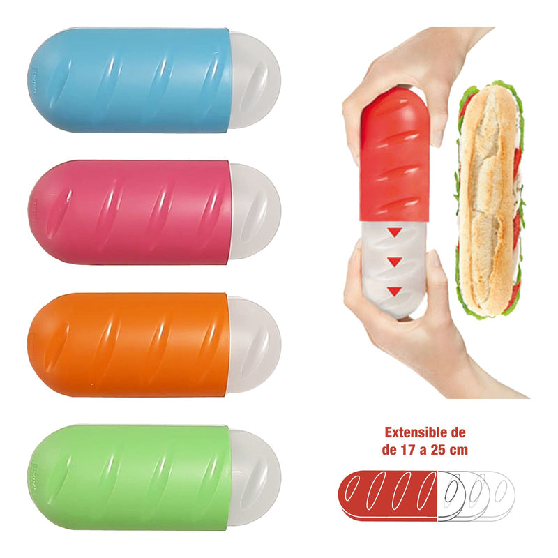 Porta Bocadillo Extensible, Reutilizable y Ecológico TATAY Libre de BPA