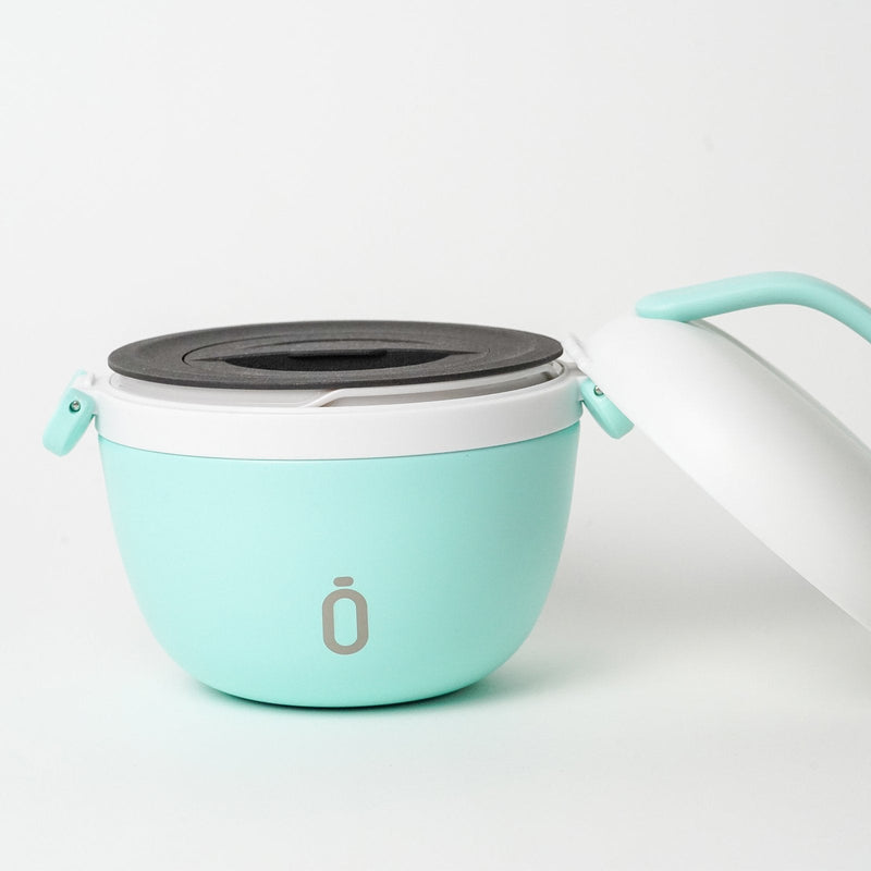RUNBOTT Lunch - Termo Porta Alimentos Redondo 560 ml con Asa. Menta