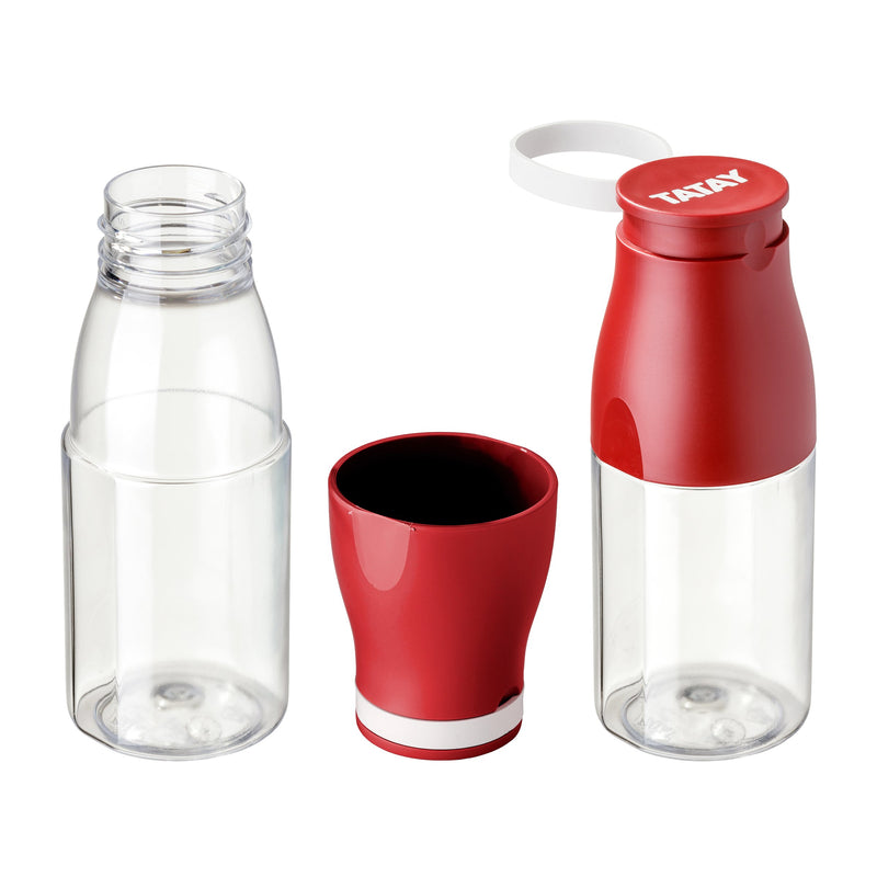 TATAY Kit Bolsa Térmica Porta Alimentos Urban Food y Botella Urban Drink, Dots Rojo