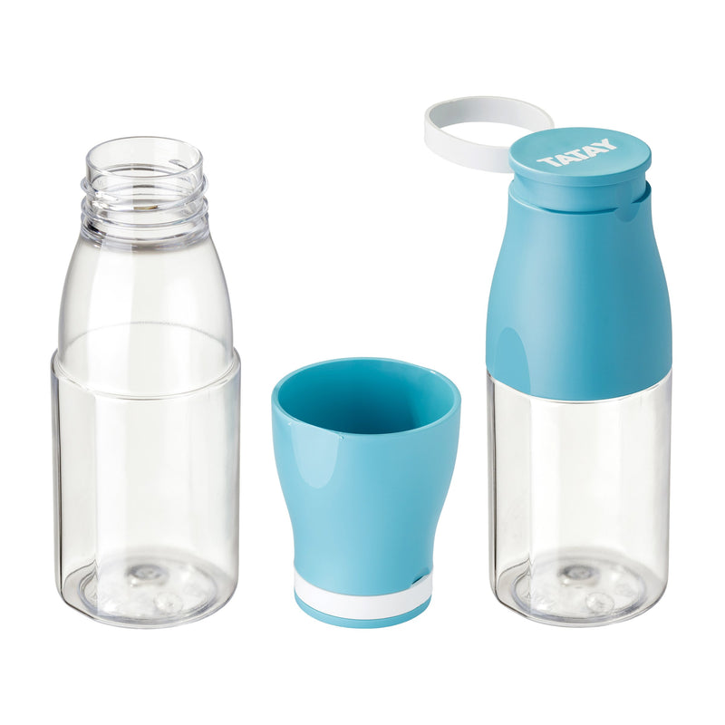 TATAY Kit Bolsa Térmica Porta Alimentos Urban Glass y Botella Urban Drink, Denim Blue