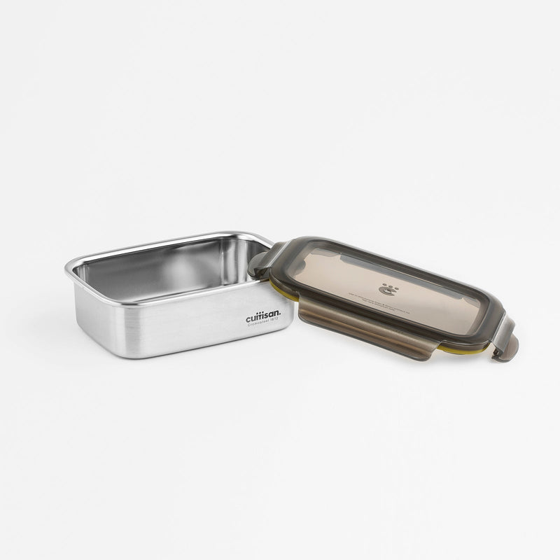 Cuitisan Signature - Recipiente Rectangular 0.68L en Cromosteel. Apto Microondas