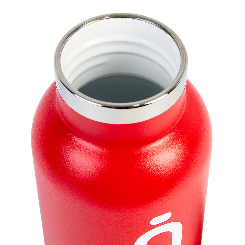 Runbott Sport - Botella Térmica de 0.6L con Doble Pared de Acero y Capa Cerámica. Nata