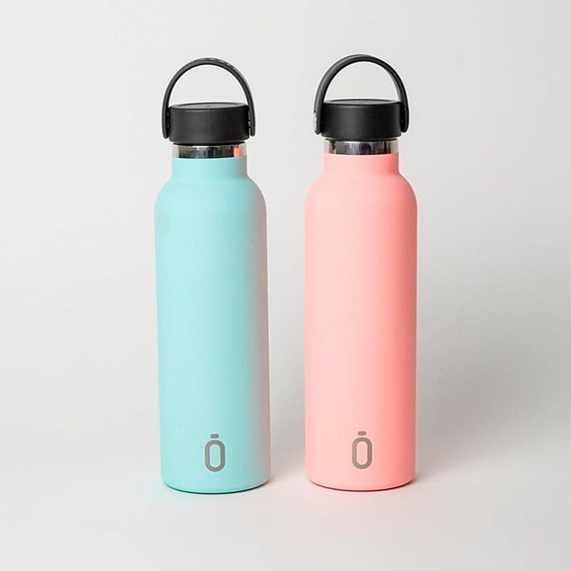Runbott Soft - Botella Térmica de 0.6L con Doble Pared de Acero y Capa Cerámica. Aguamarina