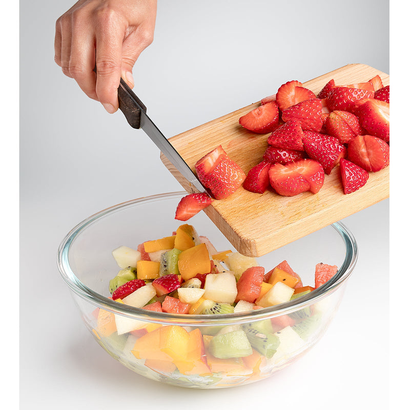 Conjunto de 2 Ensaladeras con Tapa Hermética en Vidrio Sódico-Cálcico. 1L+2L