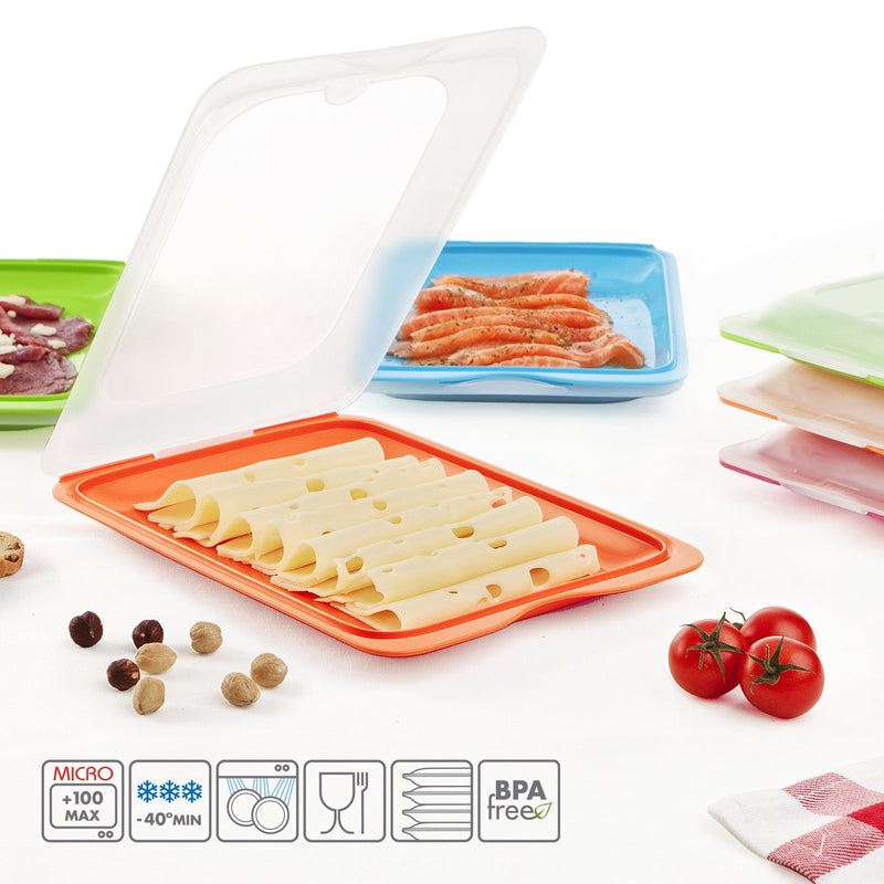 Recipiente Porta Embutidos TATAY con Sistema Fresh. Berenjena