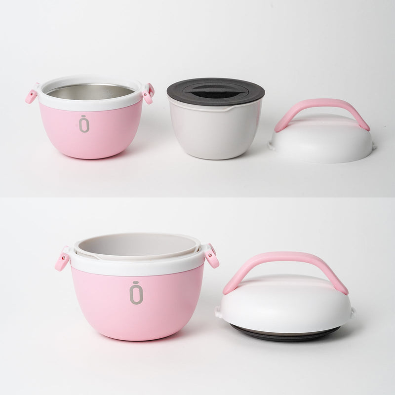 RUNBOTT Lunch Plus - Kit Termo Porta Alimentos y Botella Térmica Sport. Mostaza