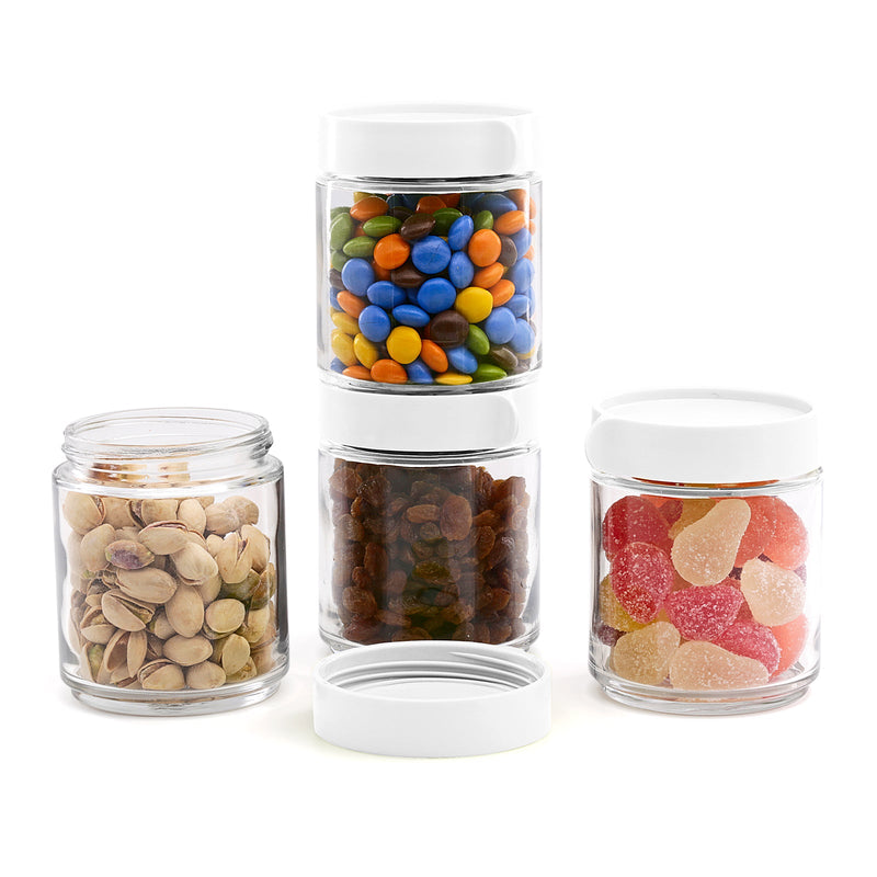 Glasslock Block Canister - Recipiente Hermético Redondo 1050ml Vidrio Templado 