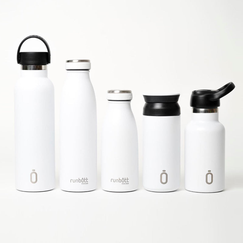 Runbott Sport - Botella Térmica de 0.35L con Doble Pared de Acero y Capa Cerámica