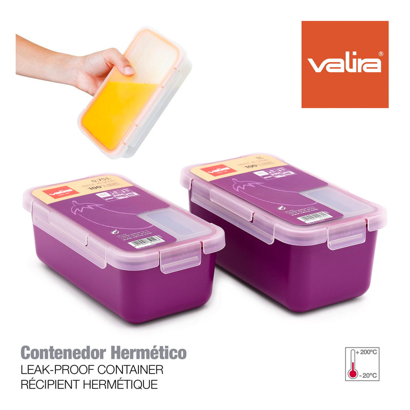 VALIRA Nomad - Recipiente Rectangular 1L en Plástico Cerámico PBT
