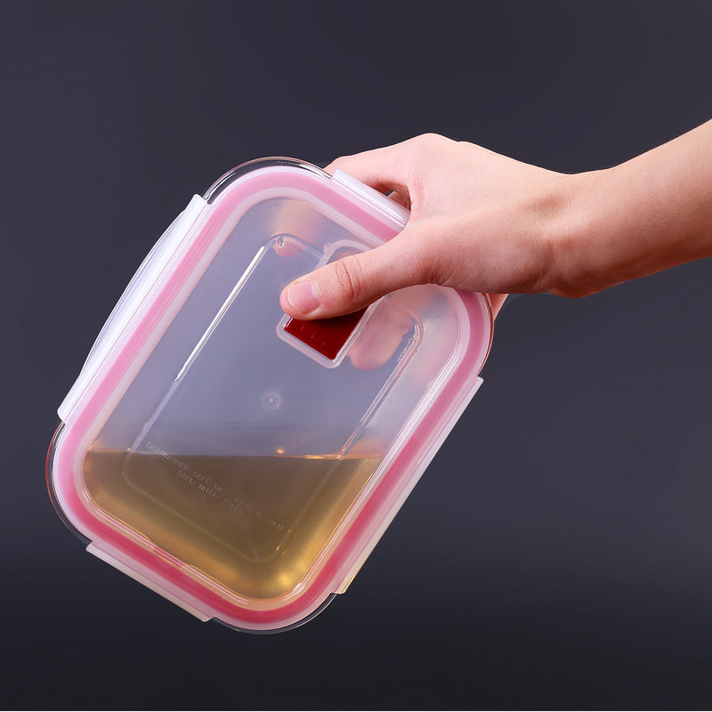 TATAY Cook & Eat - Recipiente Hermético Rectangular de 1.5L en Vidrio Apto Horno