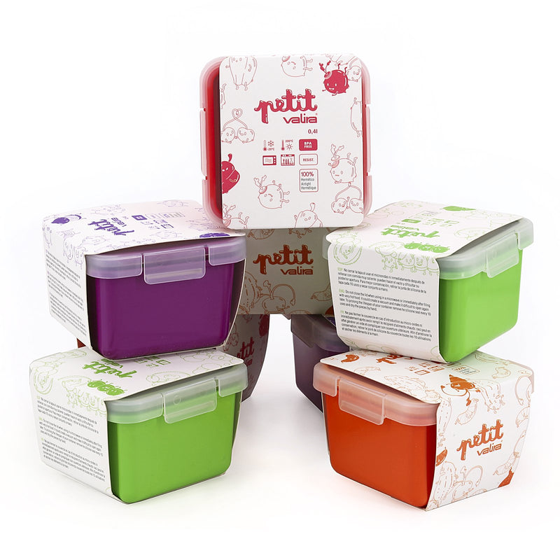 VALIRA Nomad Petit - Recipiente Cuadrado 0.4L en Plástico Cerámico PBT. Verde