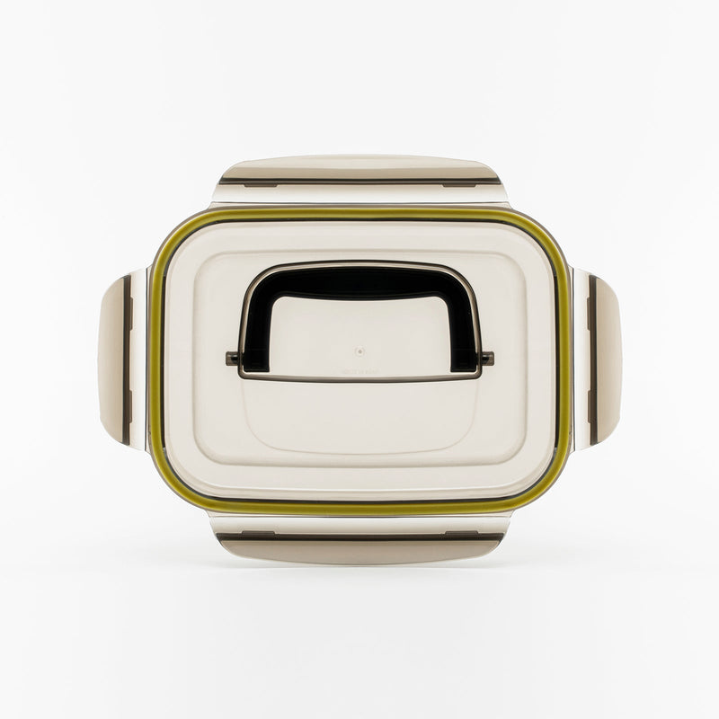 Cuitisan Signature Handy - Recipiente Rectangular 4L en Cromosteel con Asa. Apto Microondas