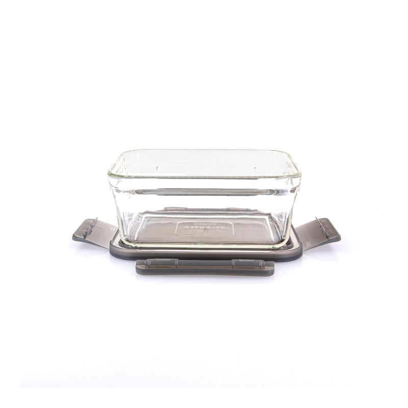 Productos Glasslock Oven Smart - Recipiente Rectangular en Vidrio Templado, Apto Horno, 1020 ml
