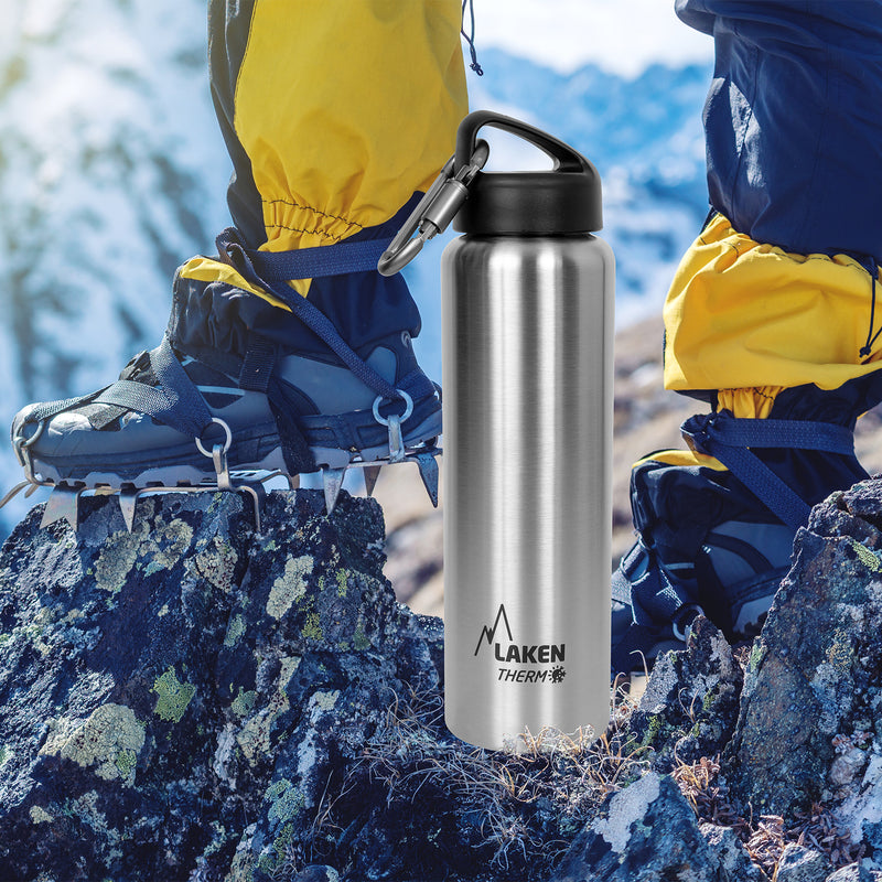 LAKEN Classic Dynamics - Botella Térmica 0.75L en Acero Inoxidable. Modelo Greg