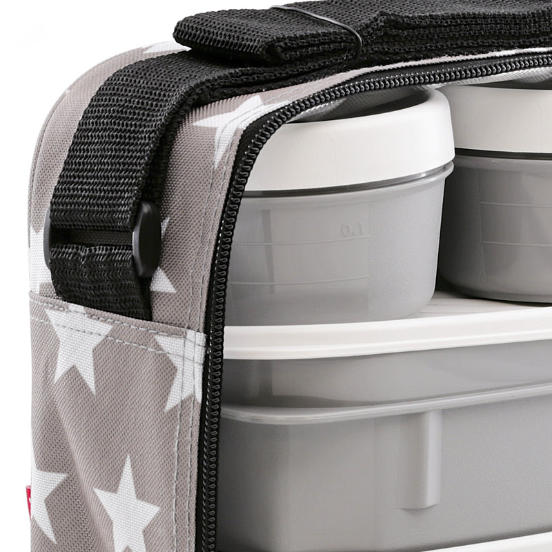 TATAY Kit Bolsa Térmica Porta Alimentos Urban Food y Botella Urban Drink, Stars Grey