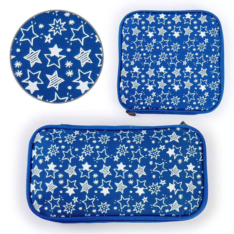 IRIS Fun - Porta Sandwich Infantil Termoinsulado con Cierre de Cremallera, Azul