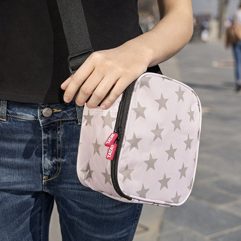 TATAY Urban Food Casual - Bolsa Térmica Porta Alimentos 3L con Recipientes, Stars Grey