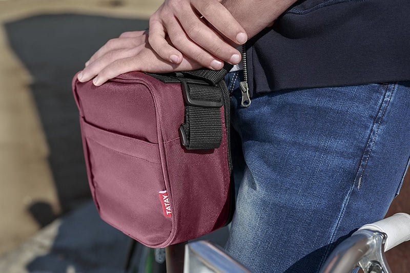 Bolsa Térmica Tatay Urban Food Casual Burdeos con Cubiertos Niquel-Free