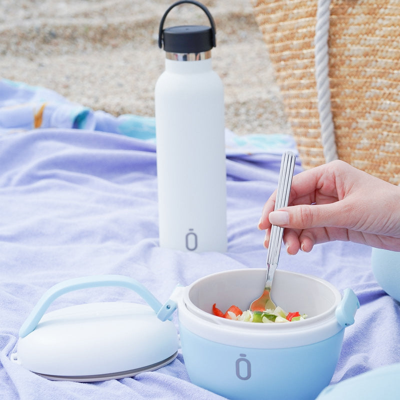 RUNBOTT Lunch - Termo Porta Alimentos Redondo 560 ml con Asa. Toffe